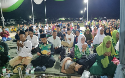 Keluarga Besar Nahdlatul Ulama (KBNU) Merbau Gorontalo Gelar Istighozah Memperingati Hari Santri Nasional 2024